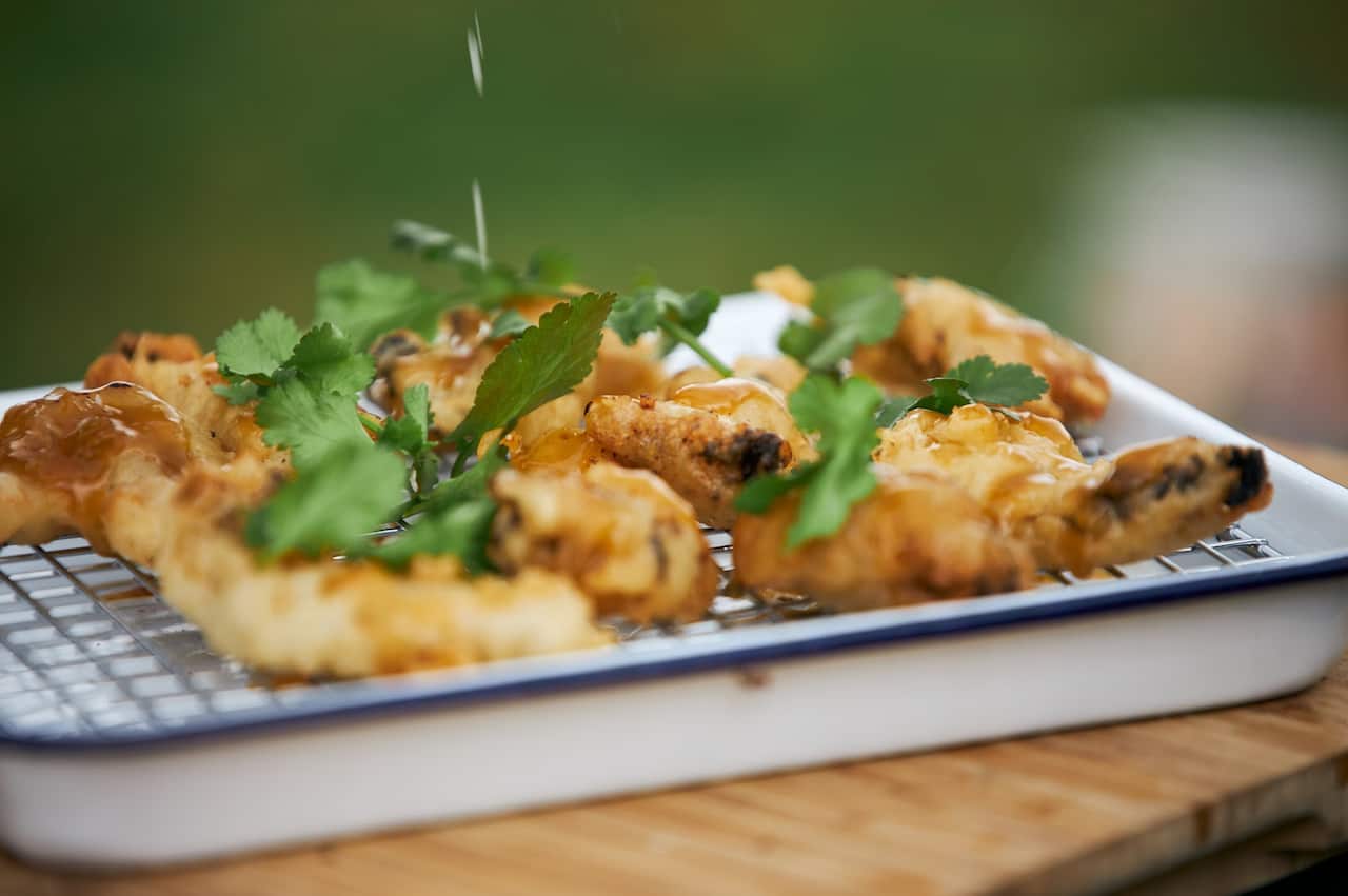 Beer battered abalone
